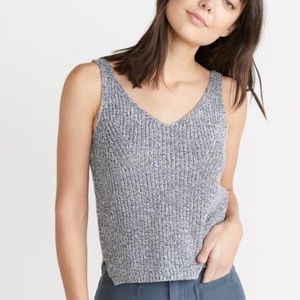 Marine Layer: Helena Tank in Marled Blue, M